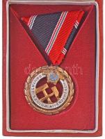 1956. Bányász Szolgálati Érdemérem bronz fokozata zománcozott Br kitüntetés dísztokban, igazolvánnyal T:2 NMK 669.