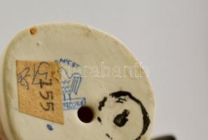 Aquincumi tengelic, kézzel festett, jelzett, hibátlan, m:10,5 cm