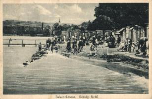 Balatonkenese, Községi fürdő, fürdőzők. Pfeifer felvétele (b)