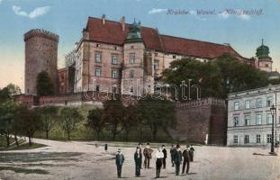 Kraków, Krakau; Wawel / Köngisschloss / Royal Castle + K.u.K. Militärzensur Krakau (EK)