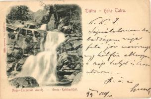 1899 Tátra, Nagy-Tarpataki vízesés / waterfall (EK)