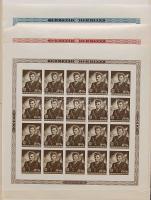 HORVÁTORSZÁG / CROATIA 1939-1944 gyűjtemény berakóban, benne kisívek is / collection in stockbook wi...