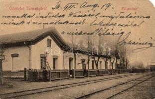 Tornalja, Tornala; Vasútállomás, létra. No. 1135. / railway station, ladder (EM)