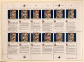 ENSZ BÉCS / UNITED NATIONS VIENNA  1979-2001 gyűjtemény előnyomott albumban, benne kisívek, bélyegfü...