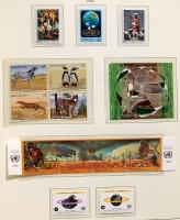 ENSZ BÉCS / UNITED NATIONS VIENNA  1979-2001 gyűjtemény előnyomott albumban, benne kisívek, bélyegfü...