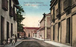Puerto Cabello, Calle de Comercio y el Teatro / street view with theatre (EK)