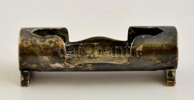 Berndorf fogpiszkálótartó párban, jelzett alpakka, 9×3 cm (2×)