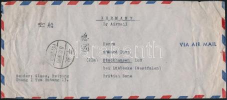 Airmail cover to Germany, Légi levél Németországba