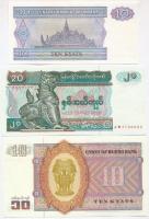 Burma ~1970-1980. 5K + 10K + 15K + 35K + Mianmar ~1990. 10K + 20K T:I,I-,II
Burma ~1970-1980. 5 Kya...