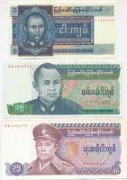 Burma ~1970-1980. 5K + 10K + 15K + 35K + Mianmar ~1990. 10K + 20K T:I,I-,II
Burma ~1970-1980. 5 Kya...