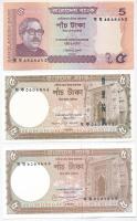 Vegyes: Bangladesh 2006-2012. 5T (3xklf) + India 2012-2015. 10R + 20R + 100R T:I-III Mixed: Bangladesh 2006-2012. 5 Taka (3xdiff) + India 2012-2015. 10 Rupees + 20 Rupees + 100 Rupees C:UNC-F