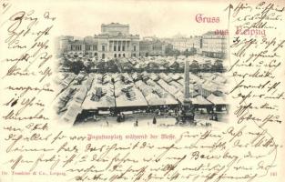 Leipzig, Augustusplatz während der Messe / market