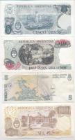Argentína ~1970-1980. 5P-1000P (4xklf) T:I,II
Argentina ~1970-1980. 5 Pesos - 1000 Pesos (4xdiff) C...