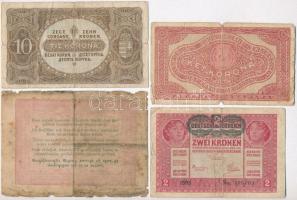 9db-os vegyes magyar forint, korona és pengő bankjegy tétel, közte 1848. 5Ft "Kossuth-bankó&quo...