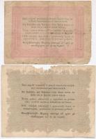 1848. 5Ft barna + 10Ft "Kossuth bankó" T:III-,IV anyaghiány