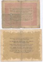 1848. 5Ft vörösesbarna + 10Ft "Kossuth bankó" T:III-,IV ly