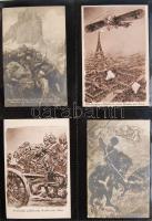 MILITÁRIA, I. világháború, uralkodók, hadvezérek, Kossuth, Rákóczi stb 960 darabos képeslapgyűjtemén...