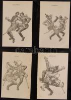 MILITÁRIA, I. világháború, uralkodók, hadvezérek, Kossuth, Rákóczi stb 960 darabos képeslapgyűjtemén...