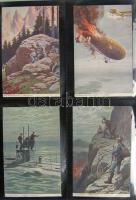 MILITÁRIA, I. világháború, uralkodók, hadvezérek, Kossuth, Rákóczi stb 960 darabos képeslapgyűjtemén...