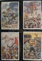 MILITÁRIA, I. világháború, uralkodók, hadvezérek, Kossuth, Rákóczi stb 960 darabos képeslapgyűjtemén...