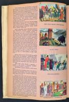 cca 1938 Képes magyar történelem, irodalom és művészet,  Szent István Cikóriagyár 2 db reklám matric...