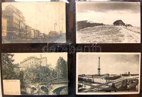 Külföldi országok képeslapgyűjtemény, 960 régi lap jobbakkal 3 albumban / Foreign countries, collect...