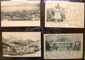 Külföldi országok képeslapgyűjtemény, 960 régi lap jobbakkal 3 albumban / Foreign countries, collect...