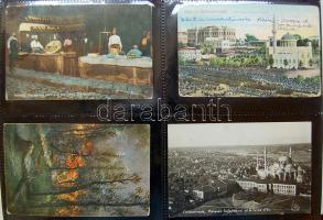 Külföldi országok képeslapgyűjtemény, 960 régi lap jobbakkal 3 albumban / Foreign countries, collect...