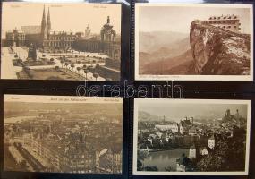 Külföldi országok képeslapgyűjtemény, 960 régi lap jobbakkal 3 albumban / Foreign countries, collect...