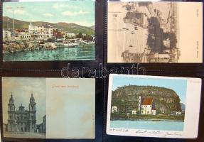 Külföldi országok képeslapgyűjtemény, 960 régi lap jobbakkal 3 albumban / Foreign countries, collect...