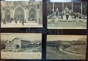 Külföldi országok képeslapgyűjtemény, 960 régi lap jobbakkal 3 albumban / Foreign countries, collect...