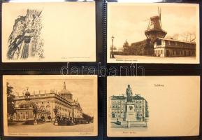 Külföldi országok képeslapgyűjtemény, 960 régi lap jobbakkal 3 albumban / Foreign countries, collect...