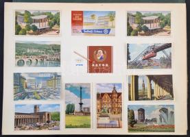 Szépen rendezett gyufacímke gyűjtemény, külföldi, főleg szovjet darabokkal, nagyméretű mappában