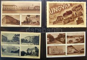 Magyarország képeslapgyűjtemény, 1.280 régi képeslap 4 albumban sok jó lappal / HUNGARY vintage post...