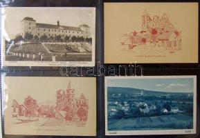 Magyarország képeslapgyűjtemény, 1.280 régi képeslap 4 albumban sok jó lappal / HUNGARY vintage post...