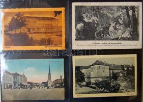 Magyarország képeslapgyűjtemény, 1.280 régi képeslap 4 albumban sok jó lappal / HUNGARY vintage post...