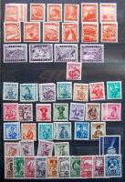 AUSTRIA tétel 1867-től a 60-as évekig, a modern rész postatiszta, közte teljes Madarak sor / Lot from 1867 to the sixties, the modern part mint never hinged, including complete Birds set