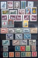 AUSTRIA tétel 1867-től a 60-as évekig, a modern rész postatiszta, közte teljes Madarak sor / Lot fro...