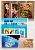 Motivum tétel az egész világból 4 berakóban, 1 berakó postatiszta / Nice tematic lot from the world ...