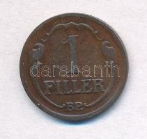 1929. 1f Br T:2  Hungary 1929. 1 Fillér Br C:XF  Adamo P1