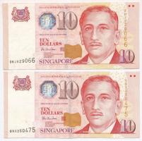 Szingapúr 1999. 10$ Szign.: Hu Tsu Tau (2x) T:III  Singapore 1999. 10 Dollars Sign.: Hu Tsu Tau (2x) C:F Krause 40