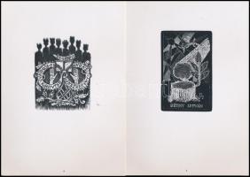 Magyar kisgrafika 1972 mappa. 30 db linómetszet (Ágotha, Bordás, Fery, Gyulai,Reich,Rékassy, Rozanit...