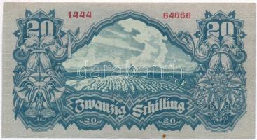 Ausztria 1945. 20Sch T:III szép papír 
Ausztria 1945. 20 Schilling C:F fine paper
Krause 116
