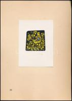 6 db grafika: Rozanits Tibor, Váci András, Bálványos Huba, Fery Antal, Csurgói Máté Lajos, Szűts Ján...