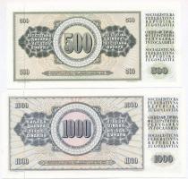 Jugoszlávia 1968. 10D + 1978. 20D + 50D + 500D + 1000D T:I,I-
Yugoslavia 1968. 10 Dinara + 1978. 20...