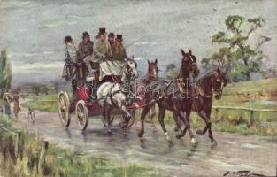 Párok, 250 régi képeslap közte több művészlap / Couples, 250 old cards, including artist signed