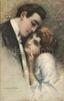 Párok, 250 régi képeslap közte több művészlap / Couples, 250 old cards, including artist signed