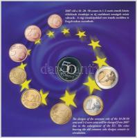 2007. 1Ft-100Ft (8xklf) forgalmi sor, benne 50Ft "50 éves a Római Szerződés" T:PP Adamo FO...