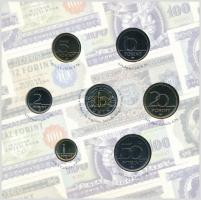 2006. 1Ft-100Ft (8xklf) forgalmi sor szettben, benne 1946-os 1Ft Ag "Hatvanéves a Forint" ...