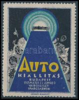 1925 Autó kiállítás Budapest Iparcsarnok levélzáró